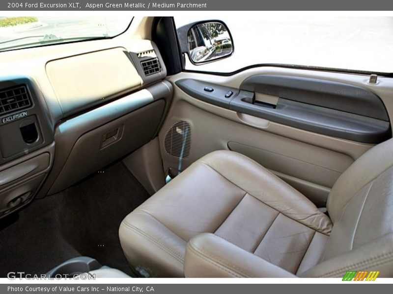 Aspen Green Metallic / Medium Parchment 2004 Ford Excursion XLT
