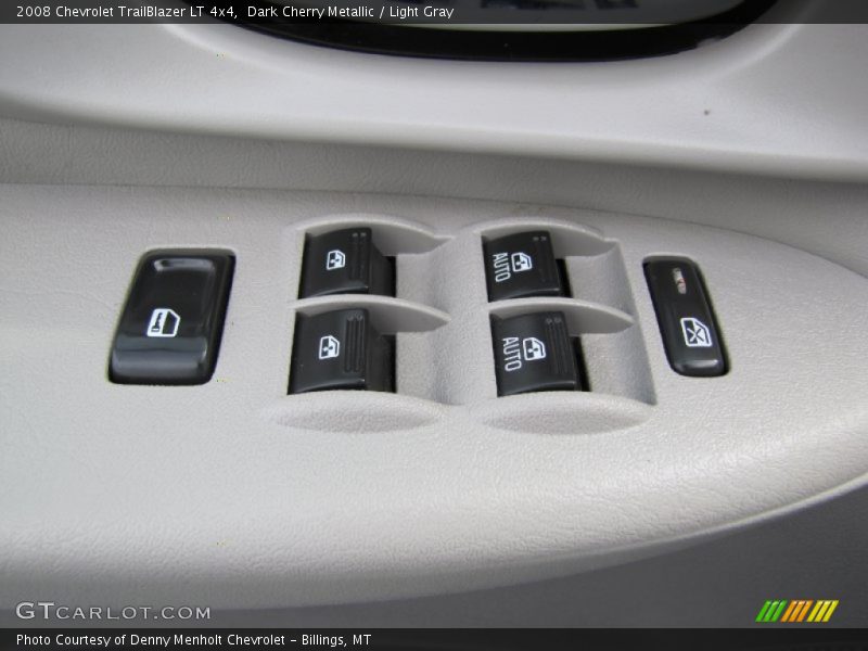 Dark Cherry Metallic / Light Gray 2008 Chevrolet TrailBlazer LT 4x4