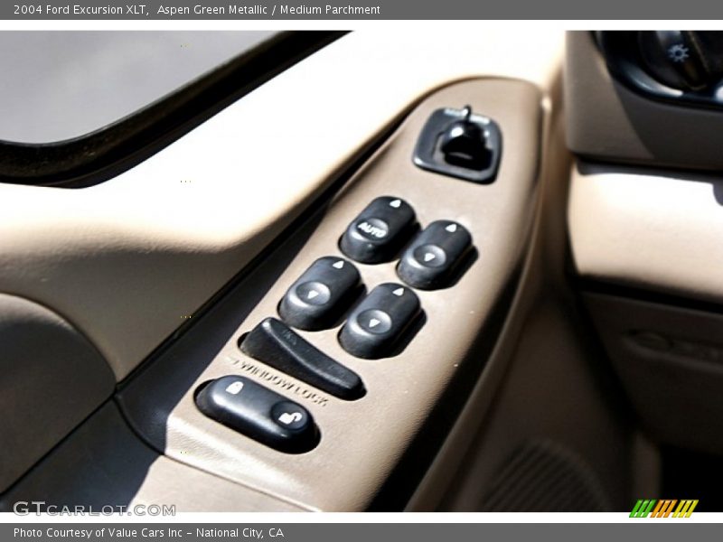 Aspen Green Metallic / Medium Parchment 2004 Ford Excursion XLT