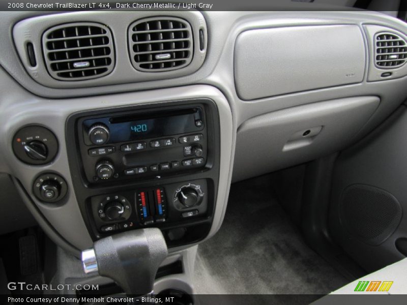 Dark Cherry Metallic / Light Gray 2008 Chevrolet TrailBlazer LT 4x4