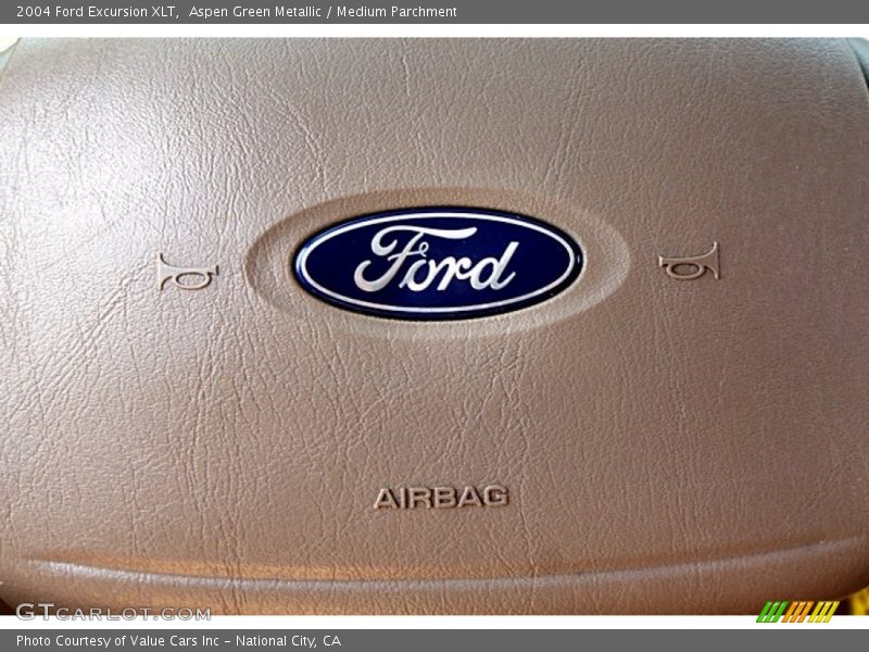 Aspen Green Metallic / Medium Parchment 2004 Ford Excursion XLT