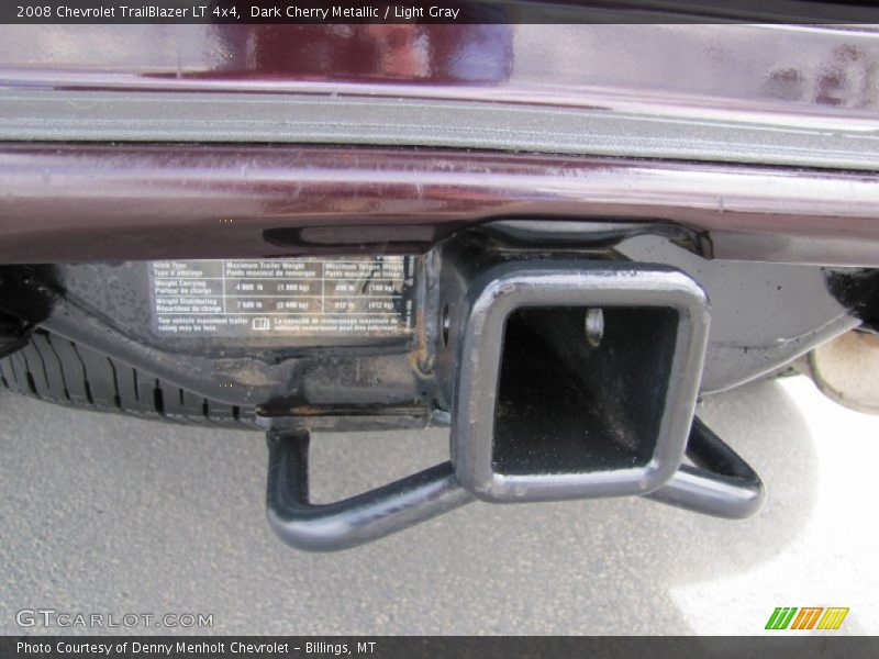 Dark Cherry Metallic / Light Gray 2008 Chevrolet TrailBlazer LT 4x4