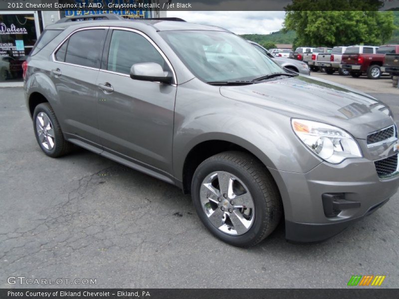 Graystone Metallic / Jet Black 2012 Chevrolet Equinox LT AWD