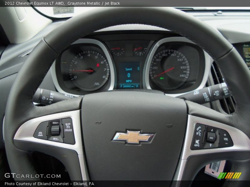 Graystone Metallic / Jet Black 2012 Chevrolet Equinox LT AWD