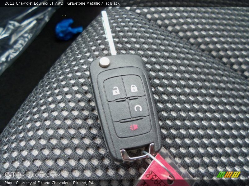 Graystone Metallic / Jet Black 2012 Chevrolet Equinox LT AWD