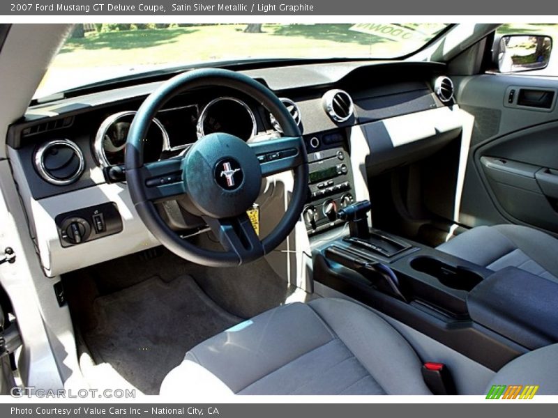 Satin Silver Metallic / Light Graphite 2007 Ford Mustang GT Deluxe Coupe