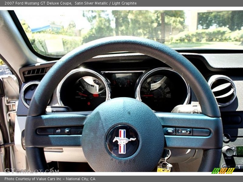 Satin Silver Metallic / Light Graphite 2007 Ford Mustang GT Deluxe Coupe