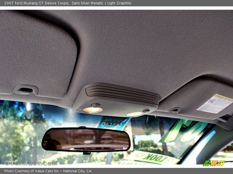 Satin Silver Metallic / Light Graphite 2007 Ford Mustang GT Deluxe Coupe