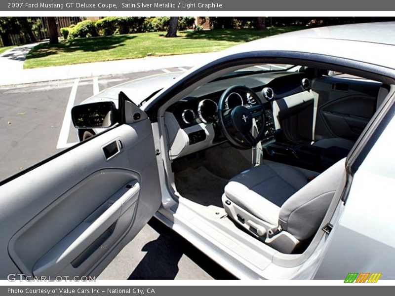 Satin Silver Metallic / Light Graphite 2007 Ford Mustang GT Deluxe Coupe