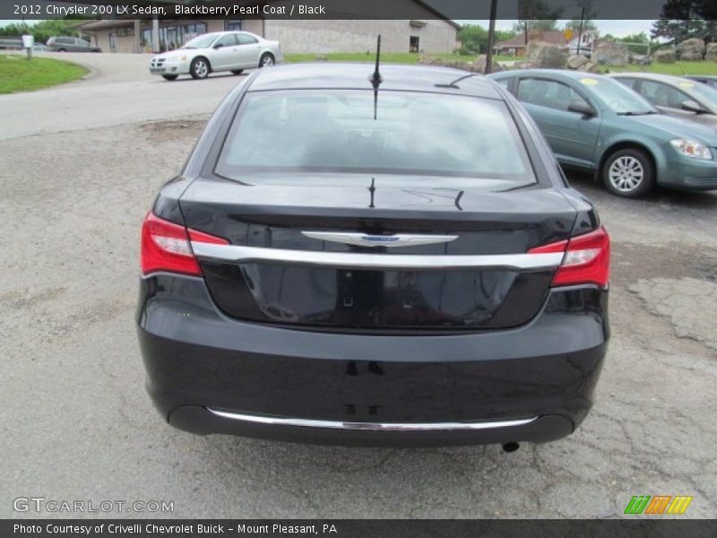 Blackberry Pearl Coat / Black 2012 Chrysler 200 LX Sedan