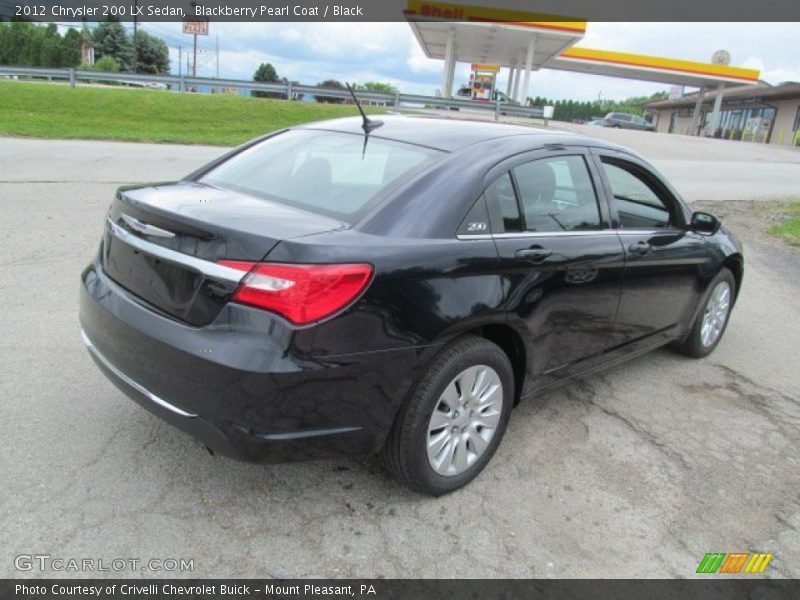 Blackberry Pearl Coat / Black 2012 Chrysler 200 LX Sedan