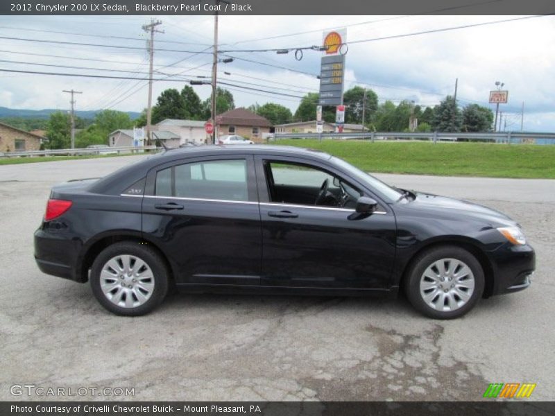 Blackberry Pearl Coat / Black 2012 Chrysler 200 LX Sedan