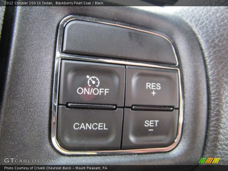 Blackberry Pearl Coat / Black 2012 Chrysler 200 LX Sedan