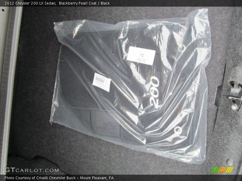 Blackberry Pearl Coat / Black 2012 Chrysler 200 LX Sedan