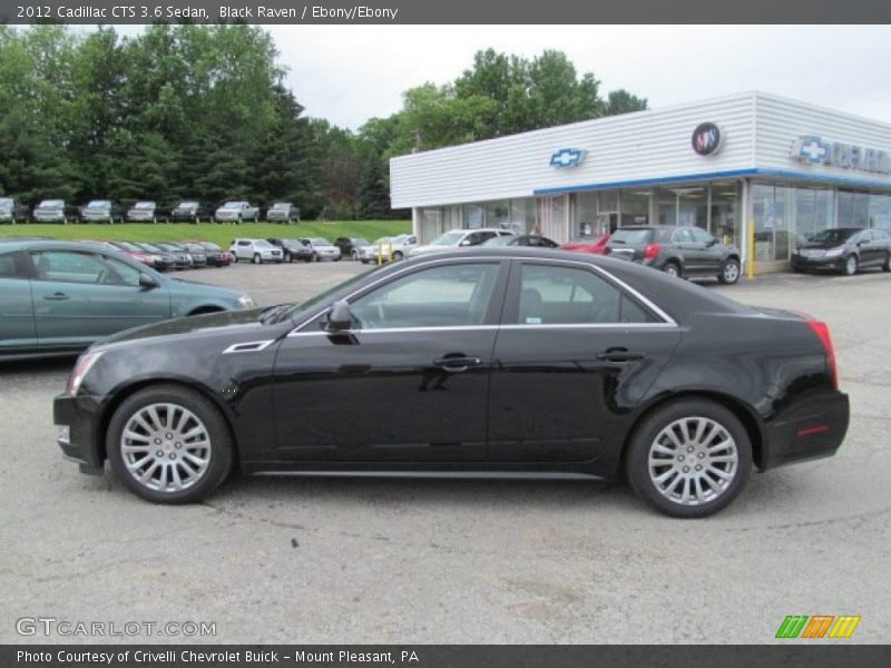 Black Raven / Ebony/Ebony 2012 Cadillac CTS 3.6 Sedan