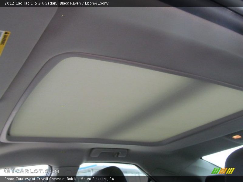 Black Raven / Ebony/Ebony 2012 Cadillac CTS 3.6 Sedan