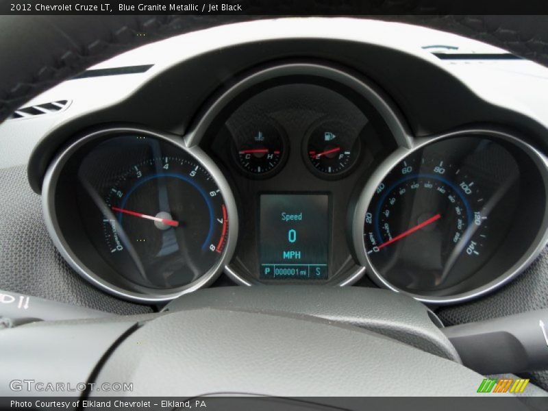 Blue Granite Metallic / Jet Black 2012 Chevrolet Cruze LT