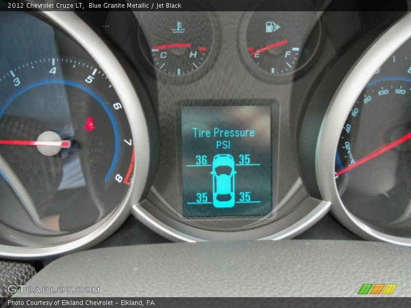 Blue Granite Metallic / Jet Black 2012 Chevrolet Cruze LT
