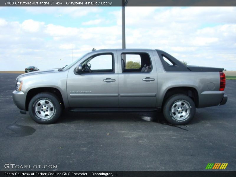 Graystone Metallic / Ebony 2008 Chevrolet Avalanche LT 4x4