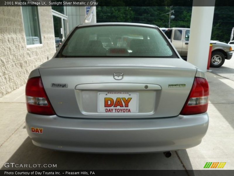 Sunlight Silver Metallic / Gray 2001 Mazda Protege LX