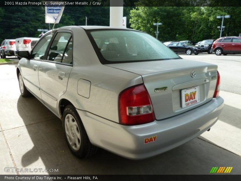 Sunlight Silver Metallic / Gray 2001 Mazda Protege LX