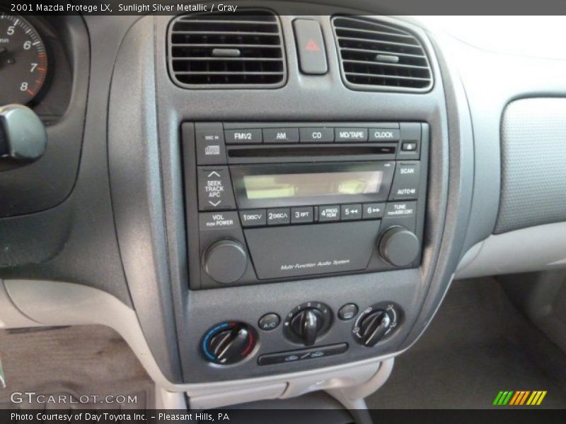 Sunlight Silver Metallic / Gray 2001 Mazda Protege LX