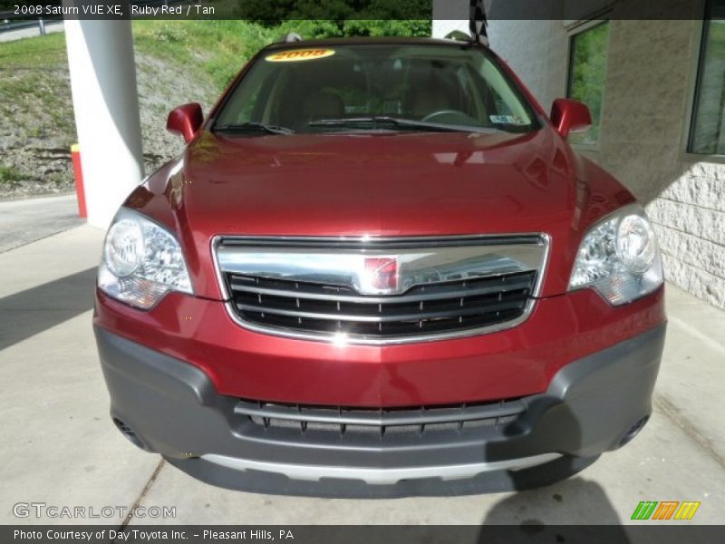 Ruby Red / Tan 2008 Saturn VUE XE