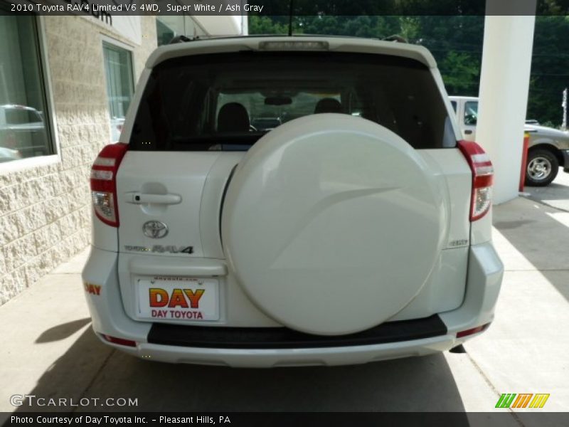 Super White / Ash Gray 2010 Toyota RAV4 Limited V6 4WD