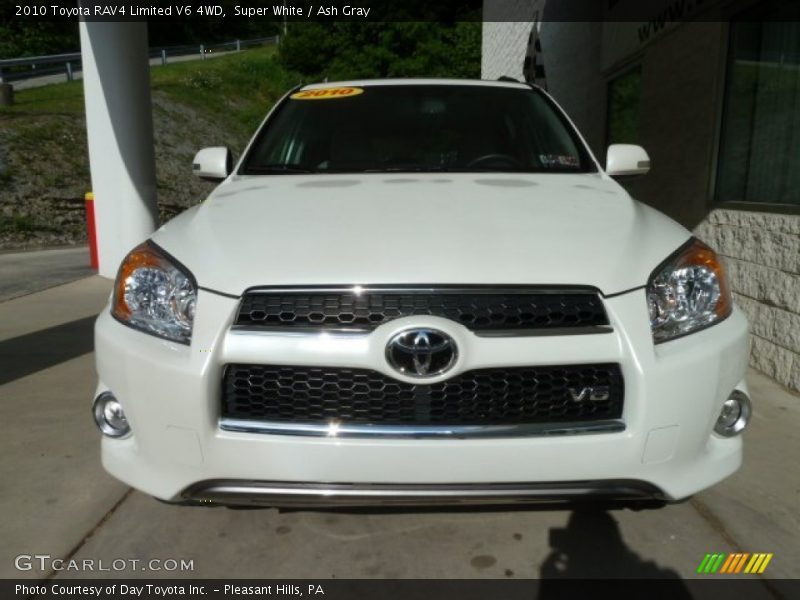 Super White / Ash Gray 2010 Toyota RAV4 Limited V6 4WD