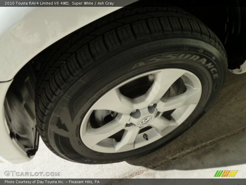 Super White / Ash Gray 2010 Toyota RAV4 Limited V6 4WD