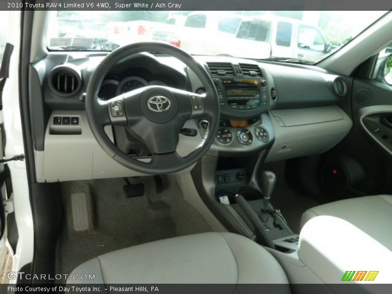 Super White / Ash Gray 2010 Toyota RAV4 Limited V6 4WD