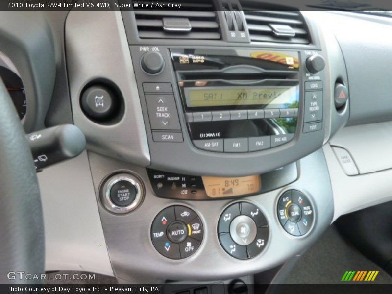Super White / Ash Gray 2010 Toyota RAV4 Limited V6 4WD
