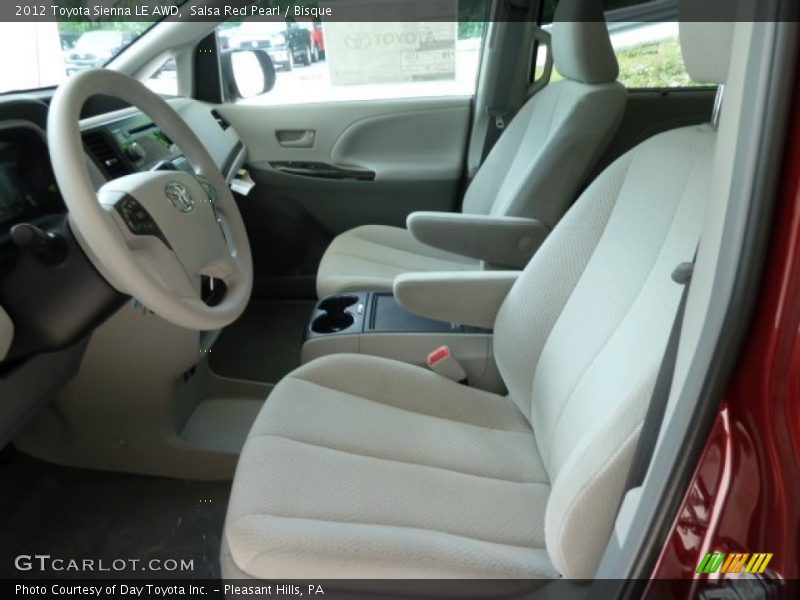 Salsa Red Pearl / Bisque 2012 Toyota Sienna LE AWD