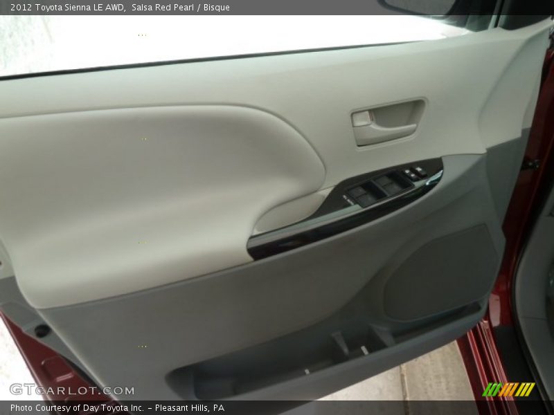 Salsa Red Pearl / Bisque 2012 Toyota Sienna LE AWD