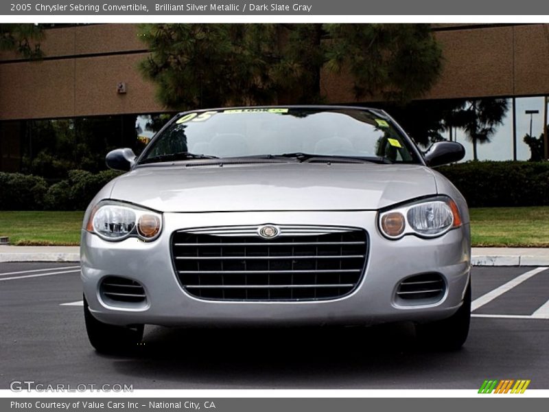 Brilliant Silver Metallic / Dark Slate Gray 2005 Chrysler Sebring Convertible