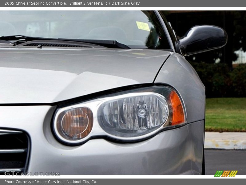 Brilliant Silver Metallic / Dark Slate Gray 2005 Chrysler Sebring Convertible