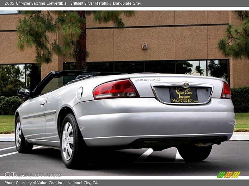 Brilliant Silver Metallic / Dark Slate Gray 2005 Chrysler Sebring Convertible