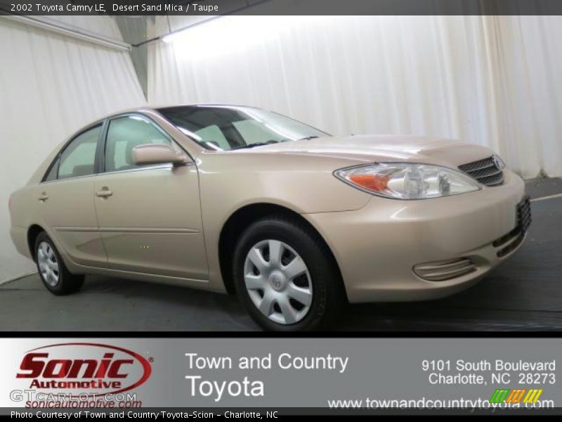 Desert Sand Mica / Taupe 2002 Toyota Camry LE