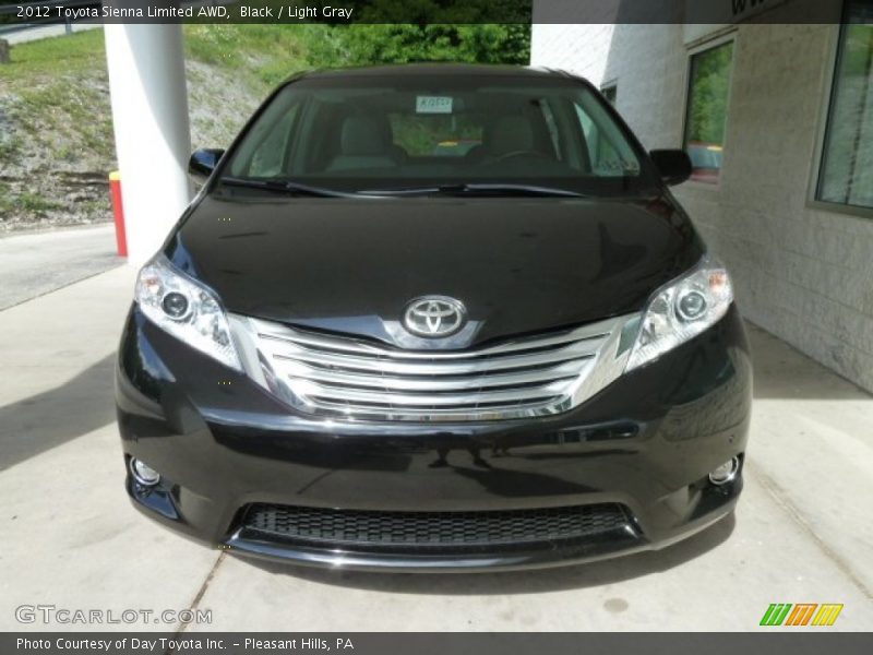Black / Light Gray 2012 Toyota Sienna Limited AWD
