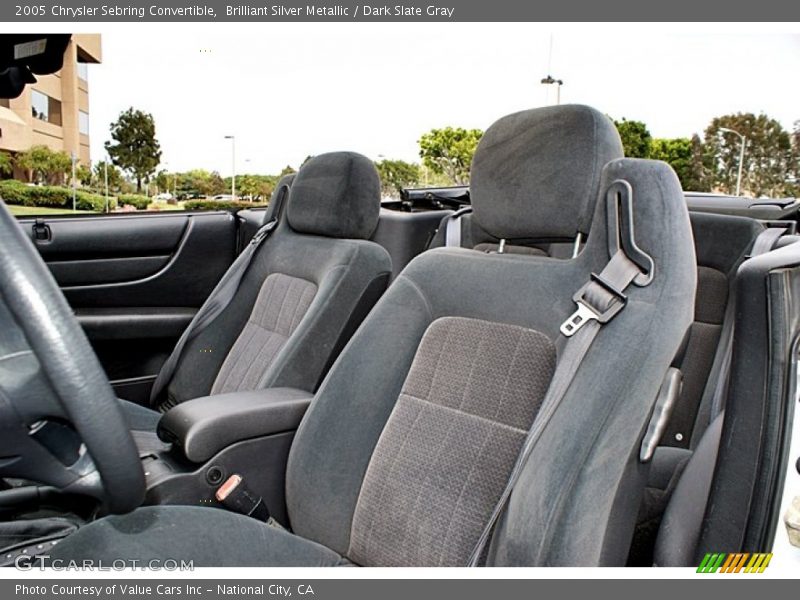 Brilliant Silver Metallic / Dark Slate Gray 2005 Chrysler Sebring Convertible