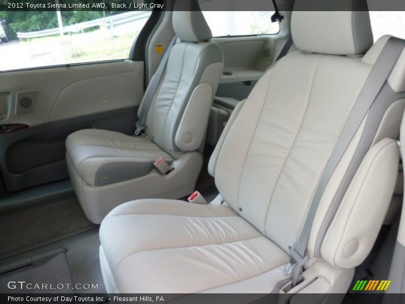 Black / Light Gray 2012 Toyota Sienna Limited AWD