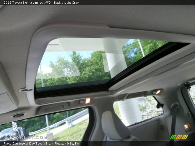 Black / Light Gray 2012 Toyota Sienna Limited AWD
