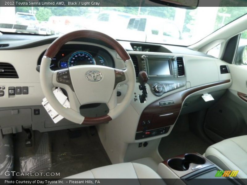 Black / Light Gray 2012 Toyota Sienna Limited AWD