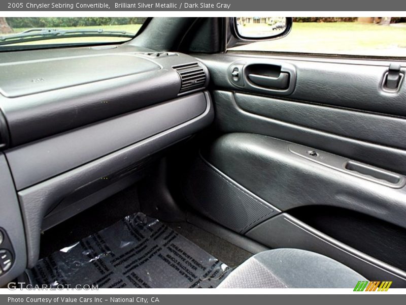 Brilliant Silver Metallic / Dark Slate Gray 2005 Chrysler Sebring Convertible