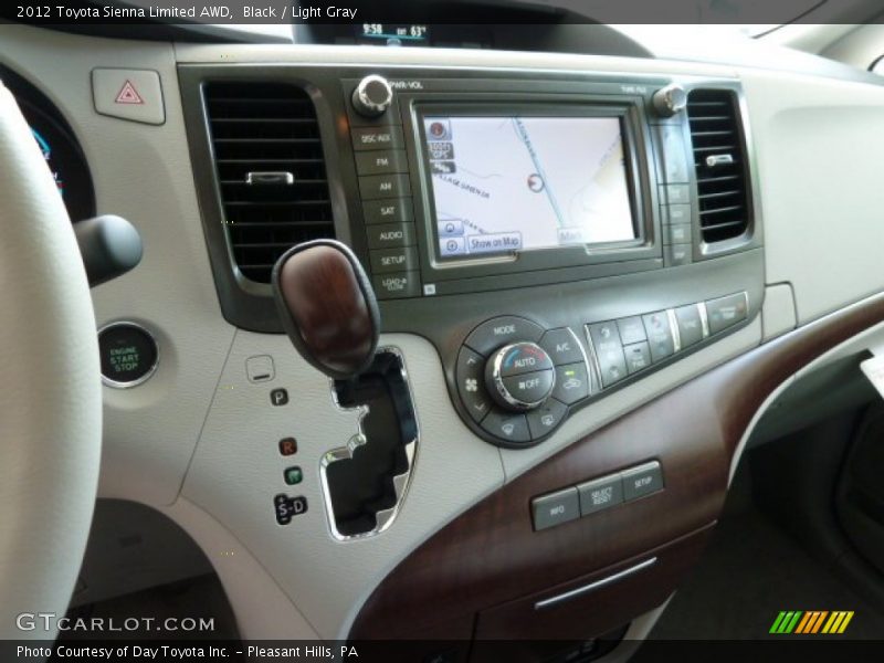 Black / Light Gray 2012 Toyota Sienna Limited AWD