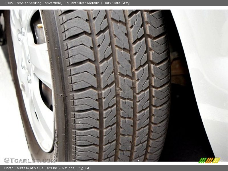 Brilliant Silver Metallic / Dark Slate Gray 2005 Chrysler Sebring Convertible