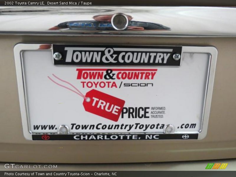 Desert Sand Mica / Taupe 2002 Toyota Camry LE