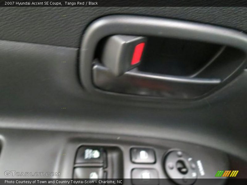 Tango Red / Black 2007 Hyundai Accent SE Coupe