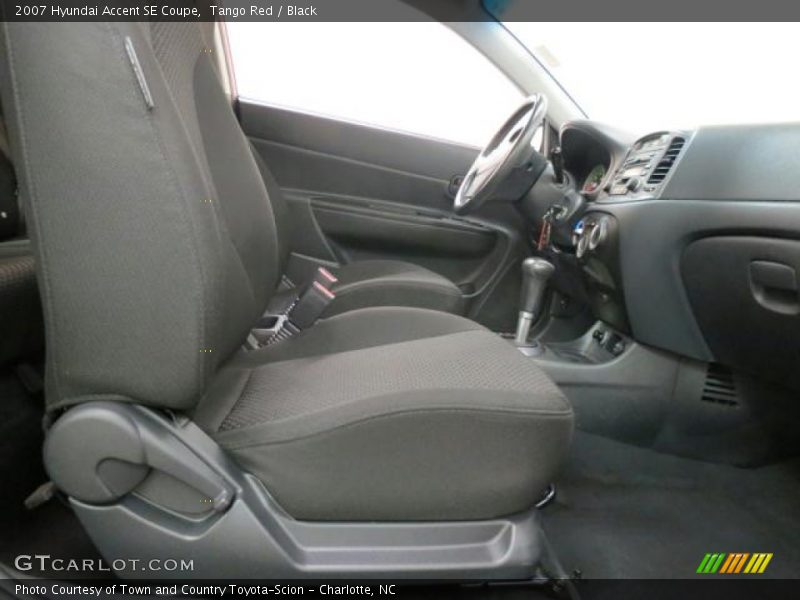 Tango Red / Black 2007 Hyundai Accent SE Coupe