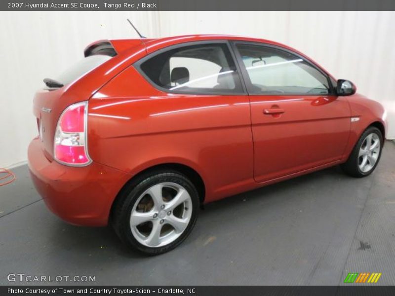 Tango Red / Black 2007 Hyundai Accent SE Coupe